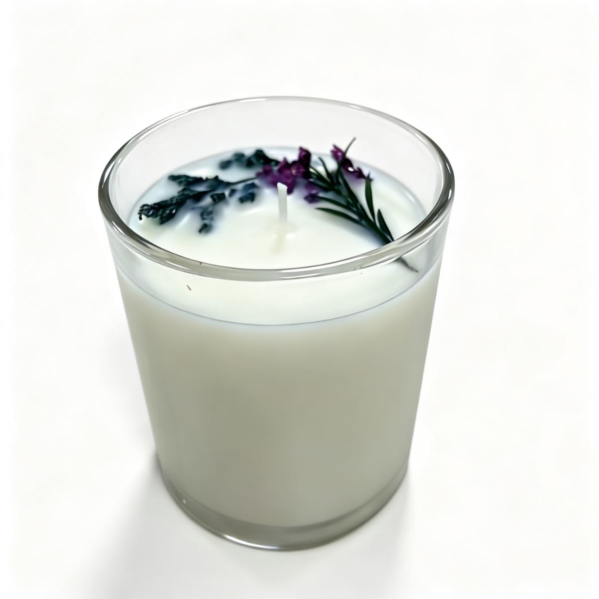 🕯️ Luxury Candle | Glass Botanical Décor | Romantic Gift | Ebony Elegance