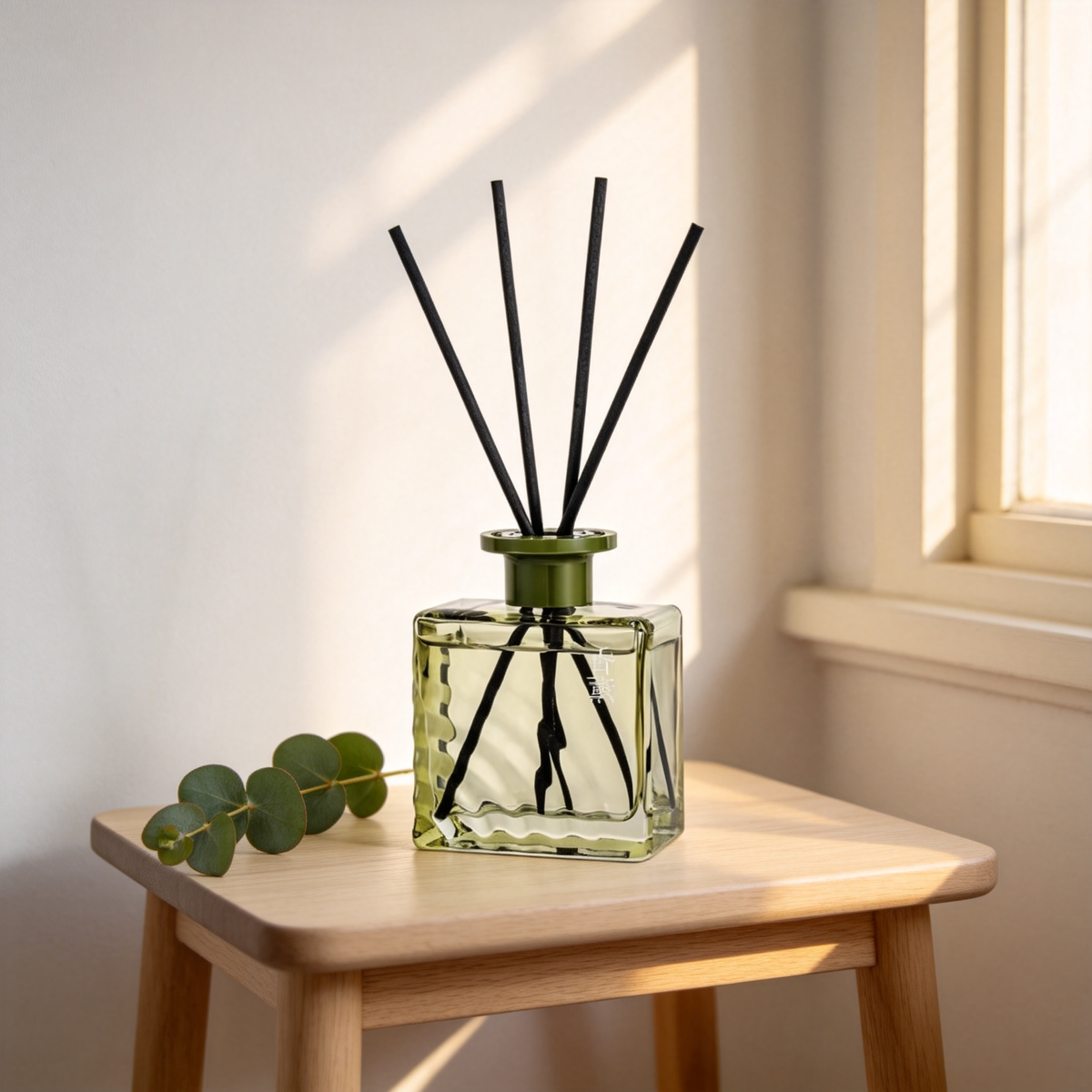 🌿 Luxury Reed Diffuser | Green Glass Home Décor | Thoughtful Tea Gift