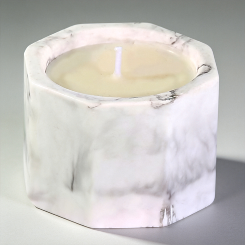 💎 Luxury Candle | Marble-Effect Stone | Elegant Home Gift | Sculptural Beauty