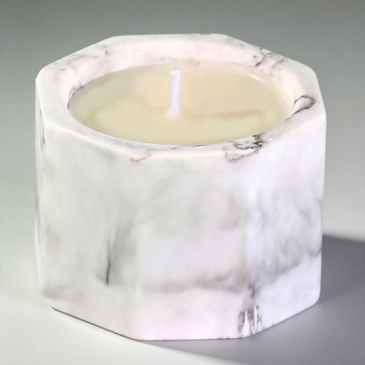 💎 Luxury Candle | Marble-Effect Stone | Elegant Home Gift | Sculptural Beauty