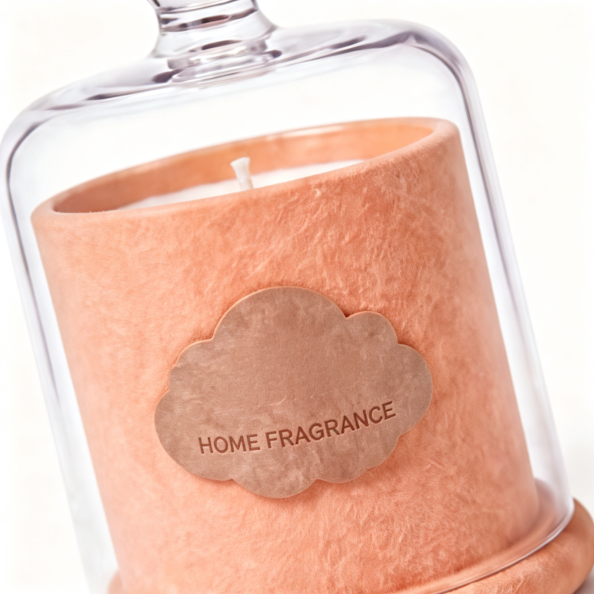 🎀 Luxury Candle | Velvet-Textured Glass Dome | Romantic Gift | Blush Elegance