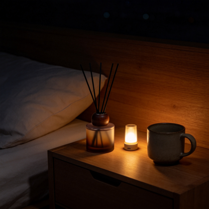 🍃 Zen Tea Diffuser | Frosted Glass & Wood | Serene Home Gift