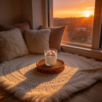🍬 Sweet Décor | Colorful Wax Glass Candle | Cute Gift | Pastel Charm