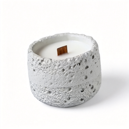 🌼 Luxury Gardenia Candle | Stone-Textured Vessel | Cozy Home Décor | Elegant Floral Gift