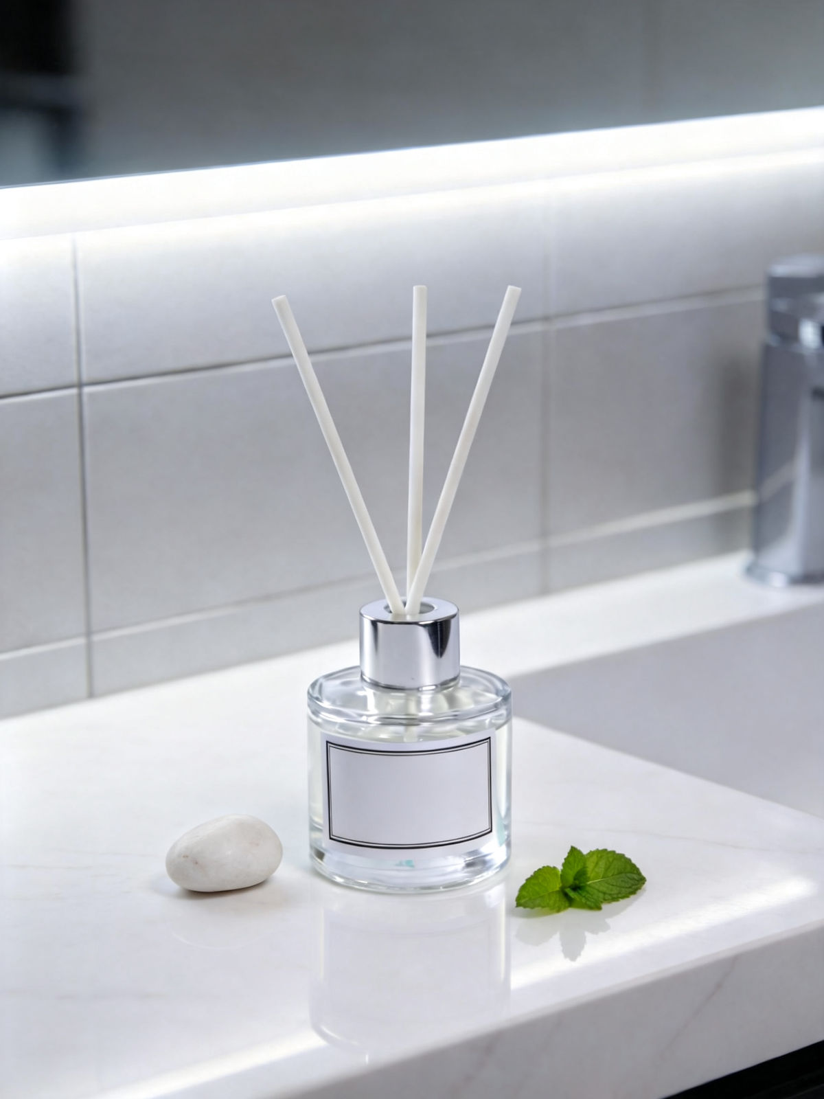 🤍 White Tea Reed Diffuser | Clear Glass | Elegant Home Gift