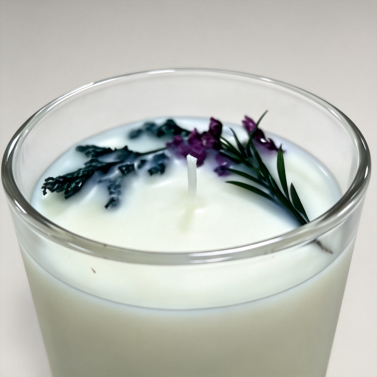 🕯️ Luxury Candle | Glass Botanical Décor | Romantic Gift | Ebony Elegance