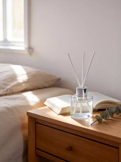 🤍 White Tea Reed Diffuser | Clear Glass | Elegant Home Gift
