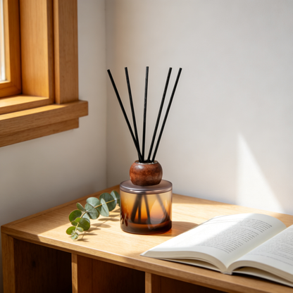 🍃 Zen Tea Diffuser | Frosted Glass & Wood | Serene Home Gift